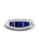 14K White Gold - Sapphire