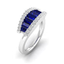 14K White Gold - Sapphire