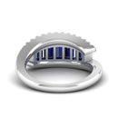 14K White Gold - Sapphire