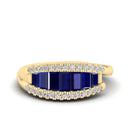 14K Yellow Gold - Sapphire