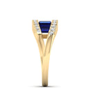 14K Yellow Gold - Sapphire