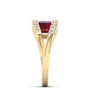 14K Yellow Gold - Ruby