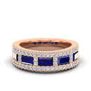 14K Rose Gold - Sapphire