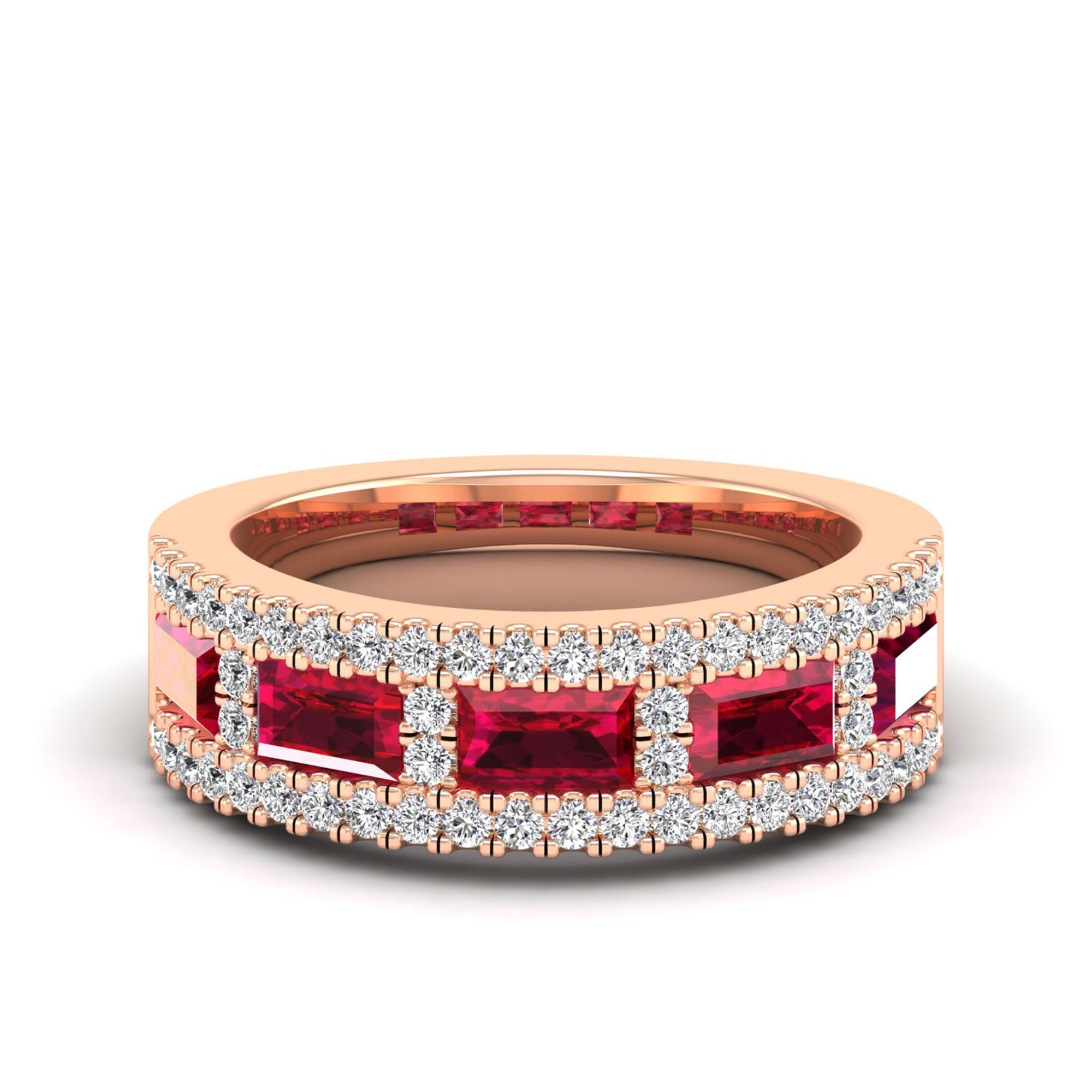 14K Rose Gold - Ruby
