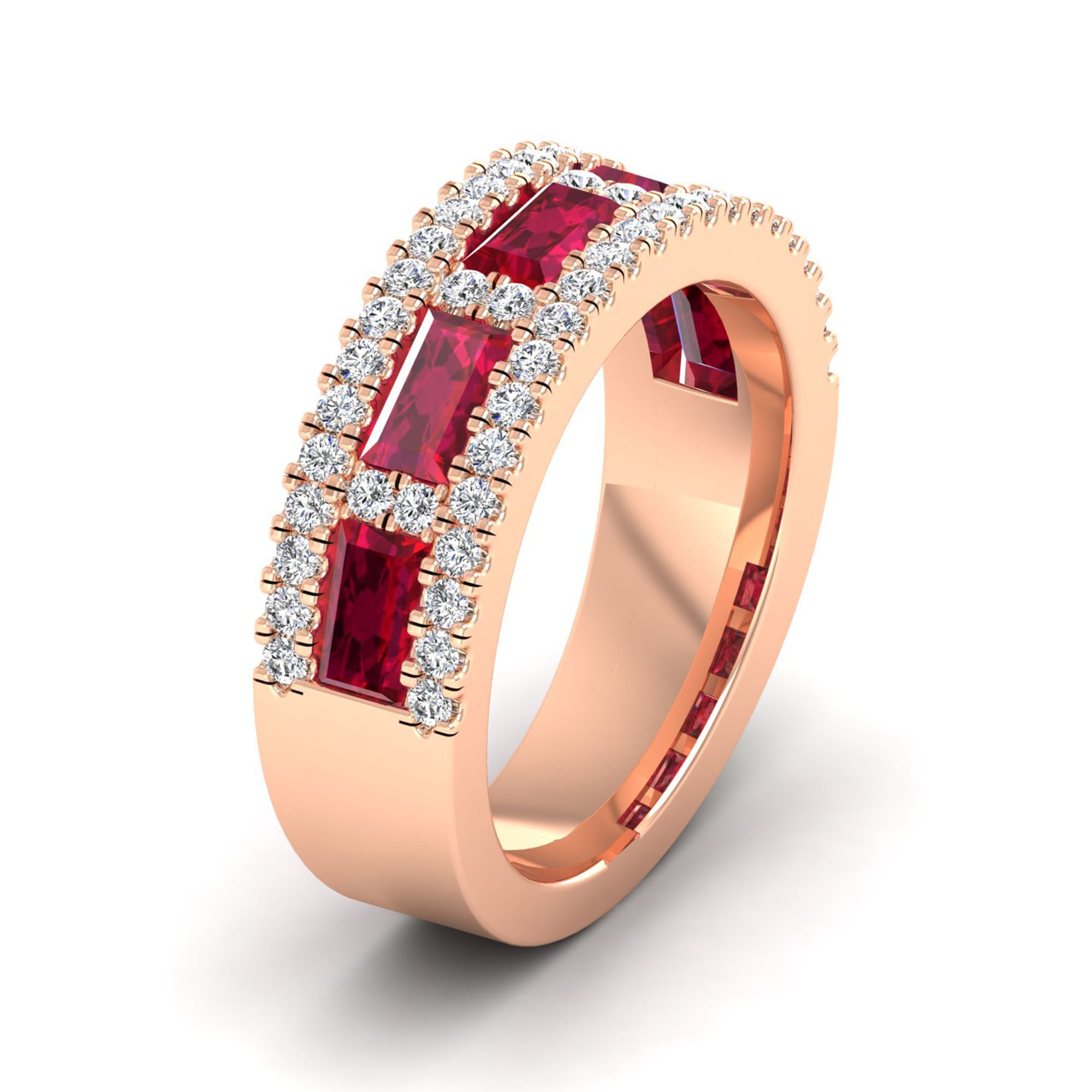 14K Rose Gold - Ruby