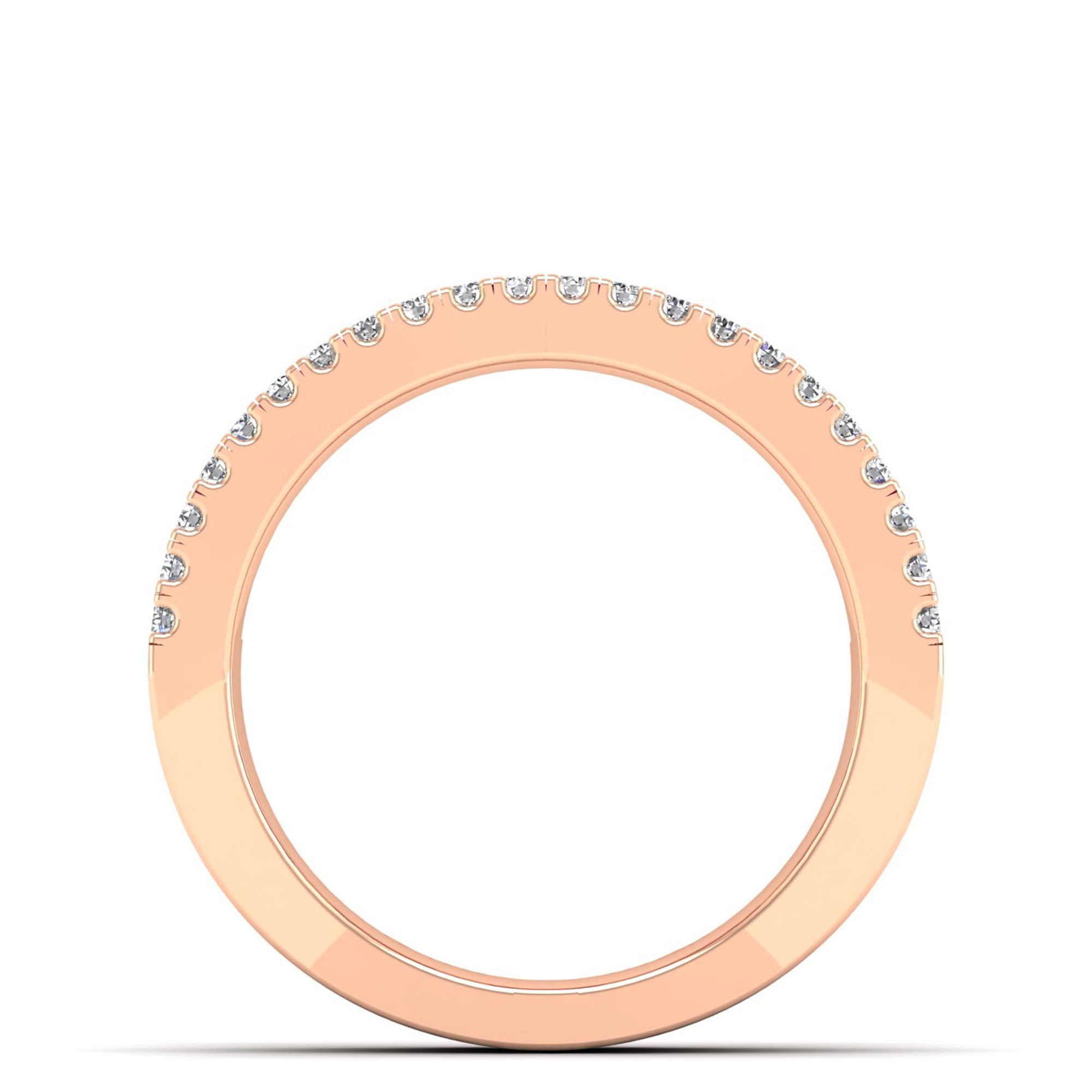 14K Rose Gold - Emerald
