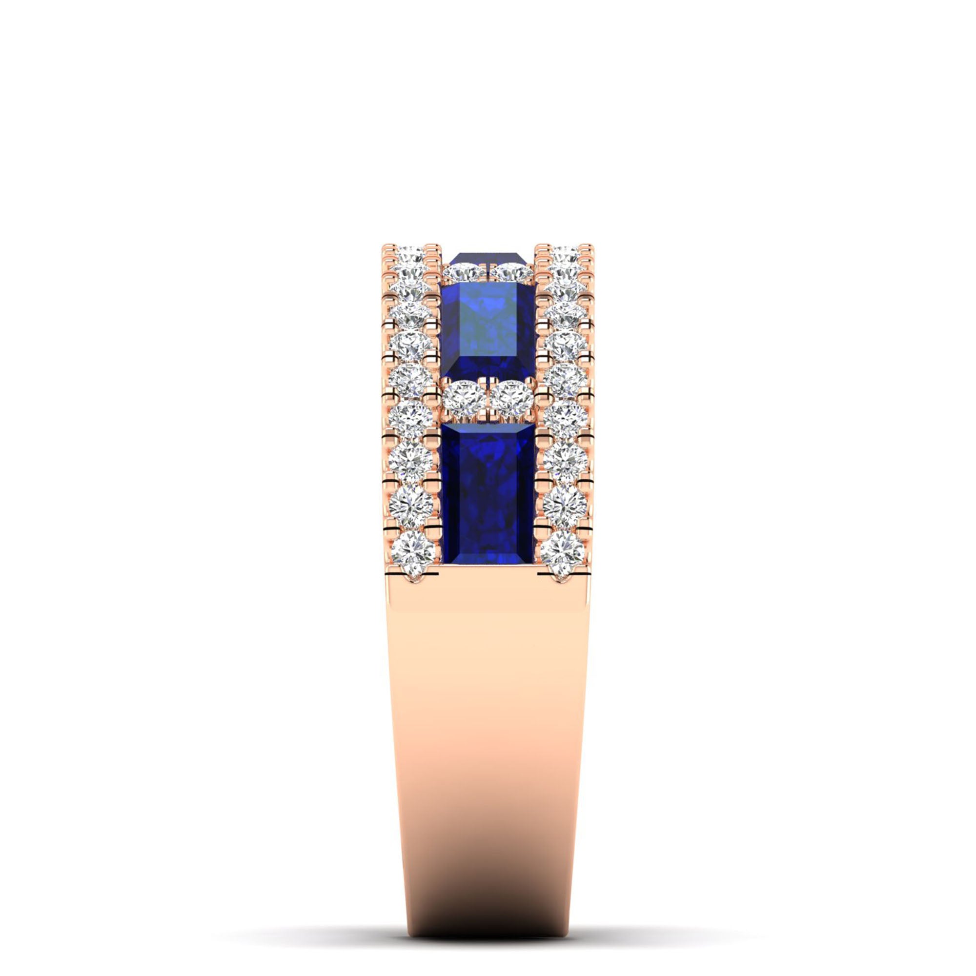 14K Rose Gold - Sapphire
