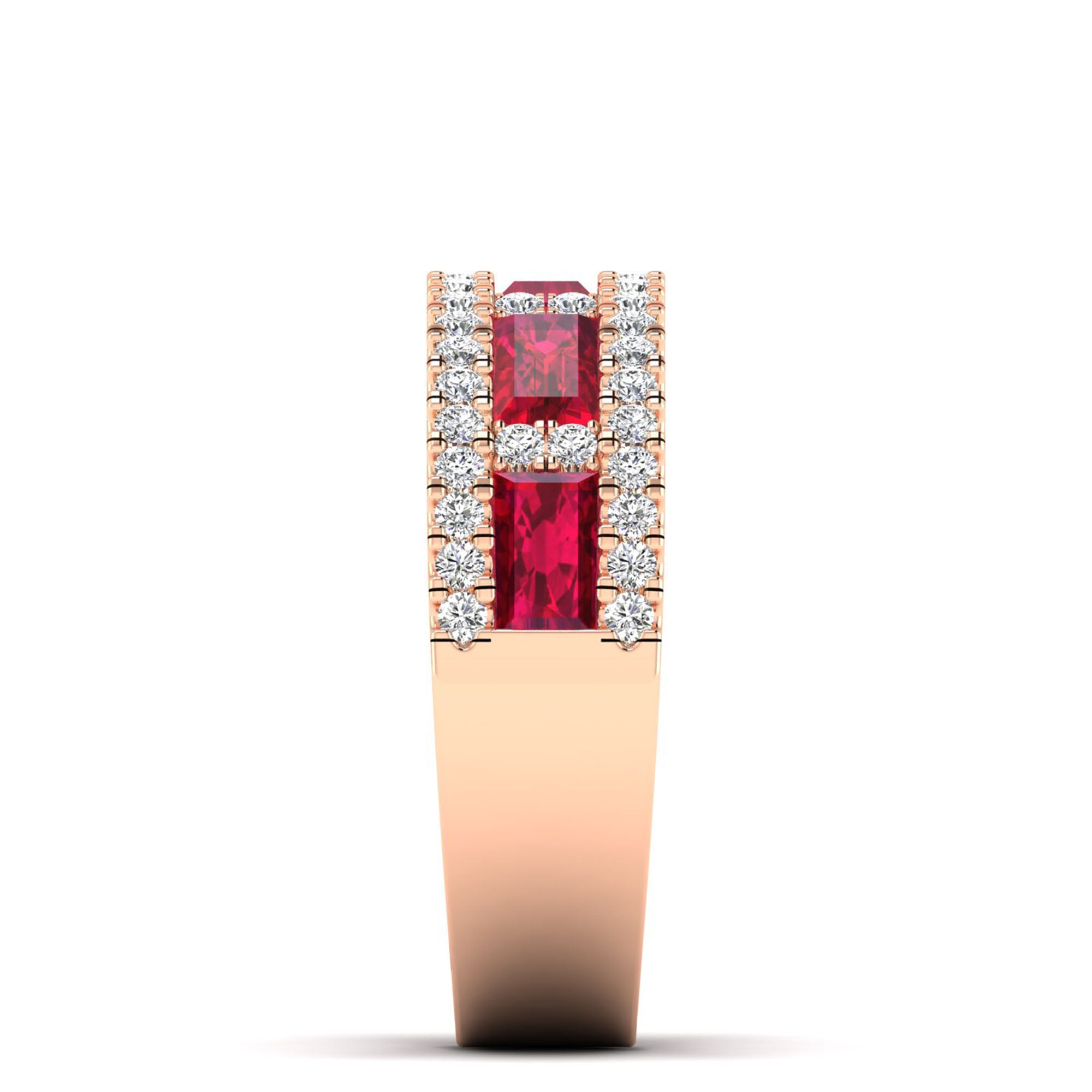 14K Rose Gold - Ruby
