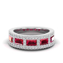 14K White Gold - Ruby