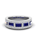 14K White Gold - Sapphire