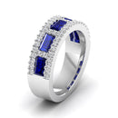 14K White Gold - Sapphire