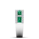 14K White Gold - Emerald