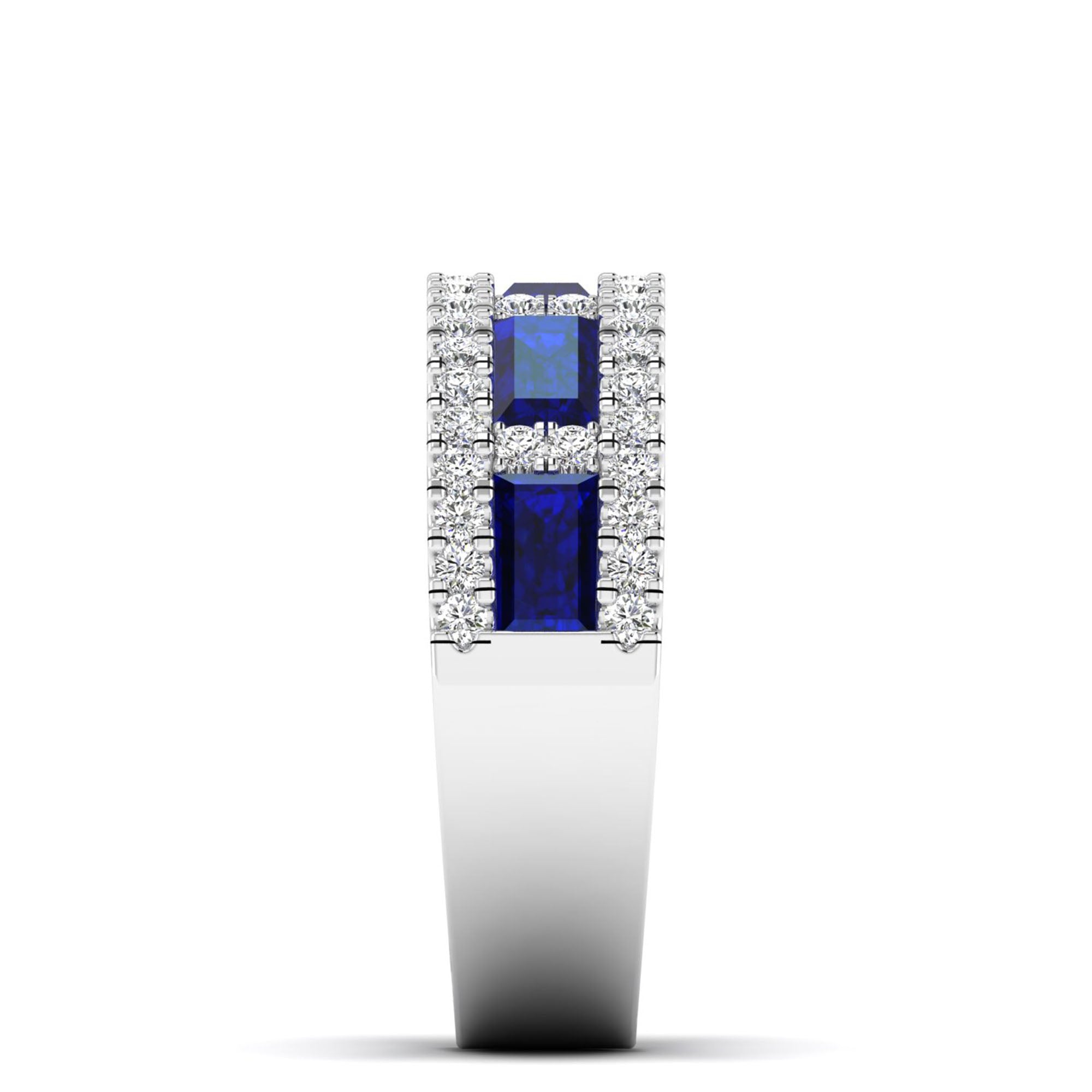 14K White Gold - Sapphire