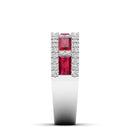 14K White Gold - Ruby