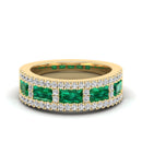 14K Yellow Gold - Emerald