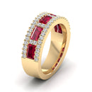 14K Yellow Gold - Ruby