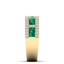 14K Yellow Gold - Emerald
