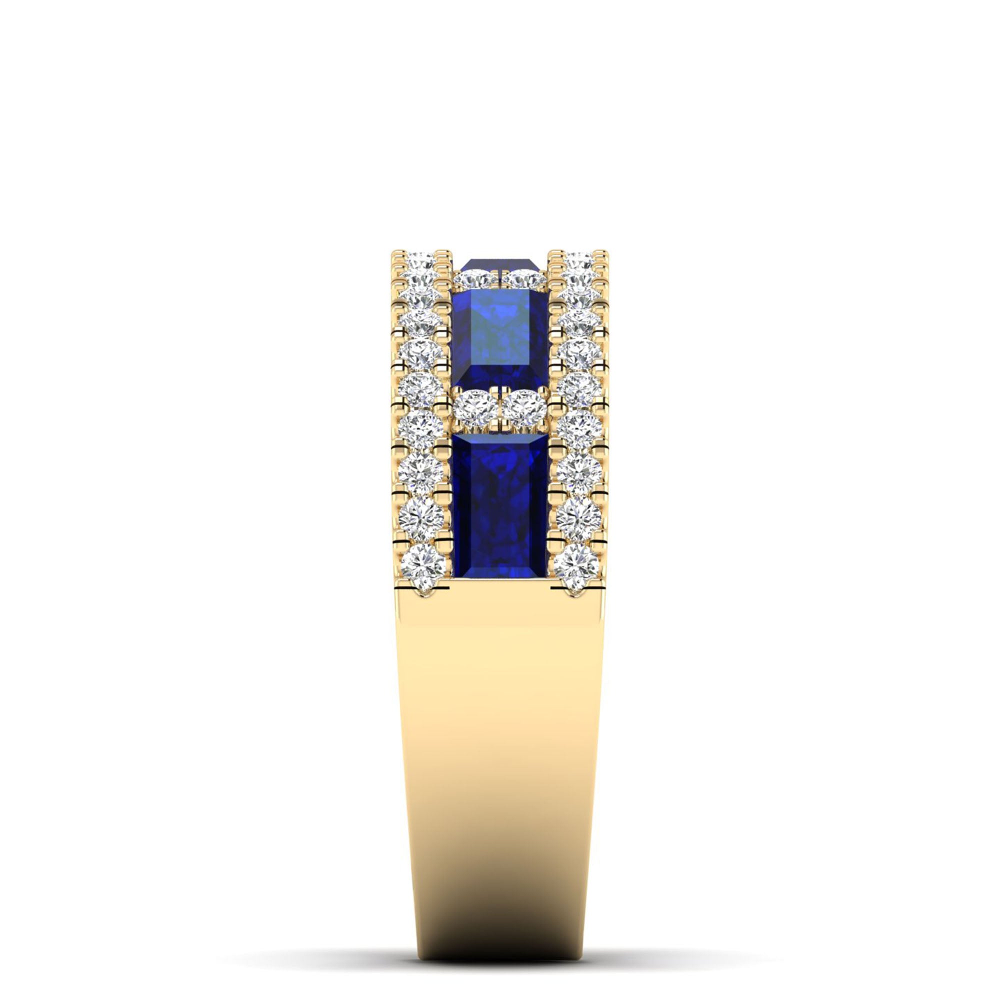 14K Yellow Gold - Sapphire