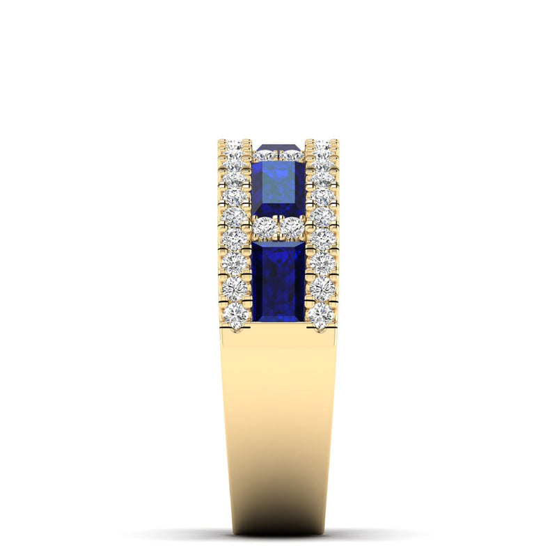 14K Yellow Gold - Sapphire