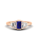 14K Rose Gold - Sapphire