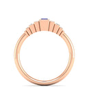 14K Rose Gold - Sapphire
