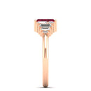 14K Rose Gold - Ruby