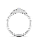 14K White Gold - Sapphire