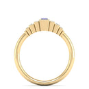 14K Yellow Gold - Sapphire