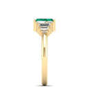 14K Yellow Gold - Emerald