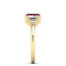 14K Yellow Gold - Ruby