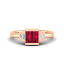 14K Rose Gold - Ruby