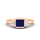 14K Rose Gold - Sapphire