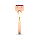 14K Rose Gold - Ruby