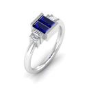 14K White Gold - Sapphire