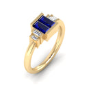 14K Yellow Gold - Sapphire