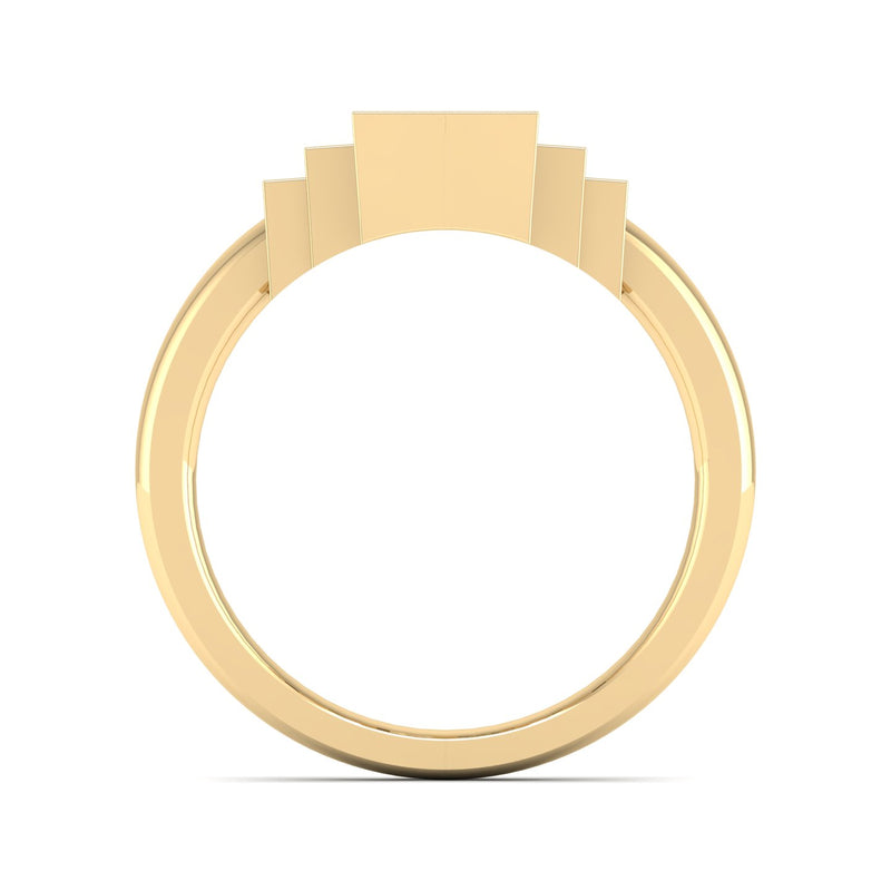14K Yellow Gold - Emerald