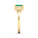 14K Yellow Gold - Emerald