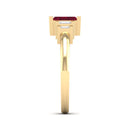 14K Yellow Gold - Ruby