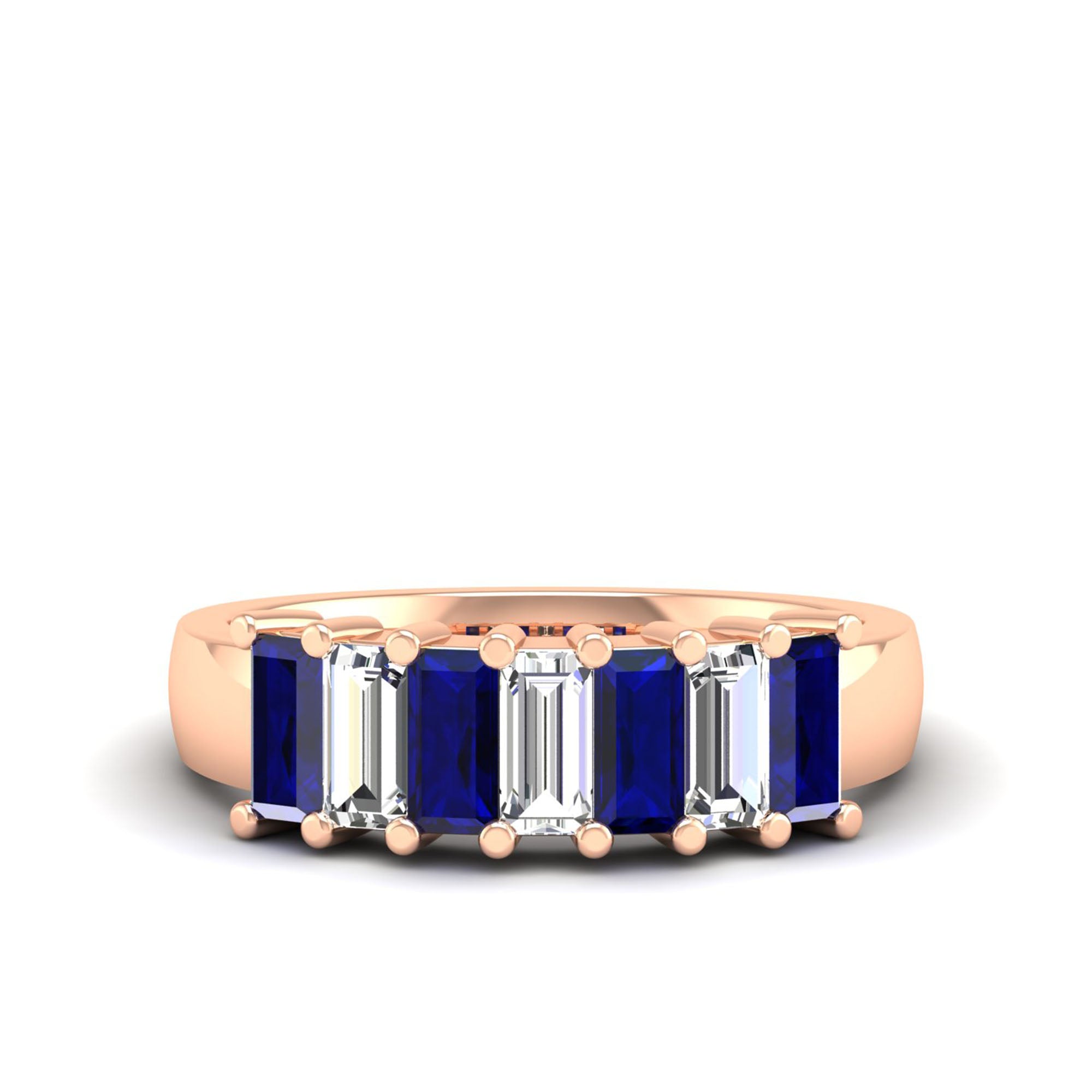14K Rose Gold - Sapphire