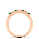 14K Rose Gold - Emerald