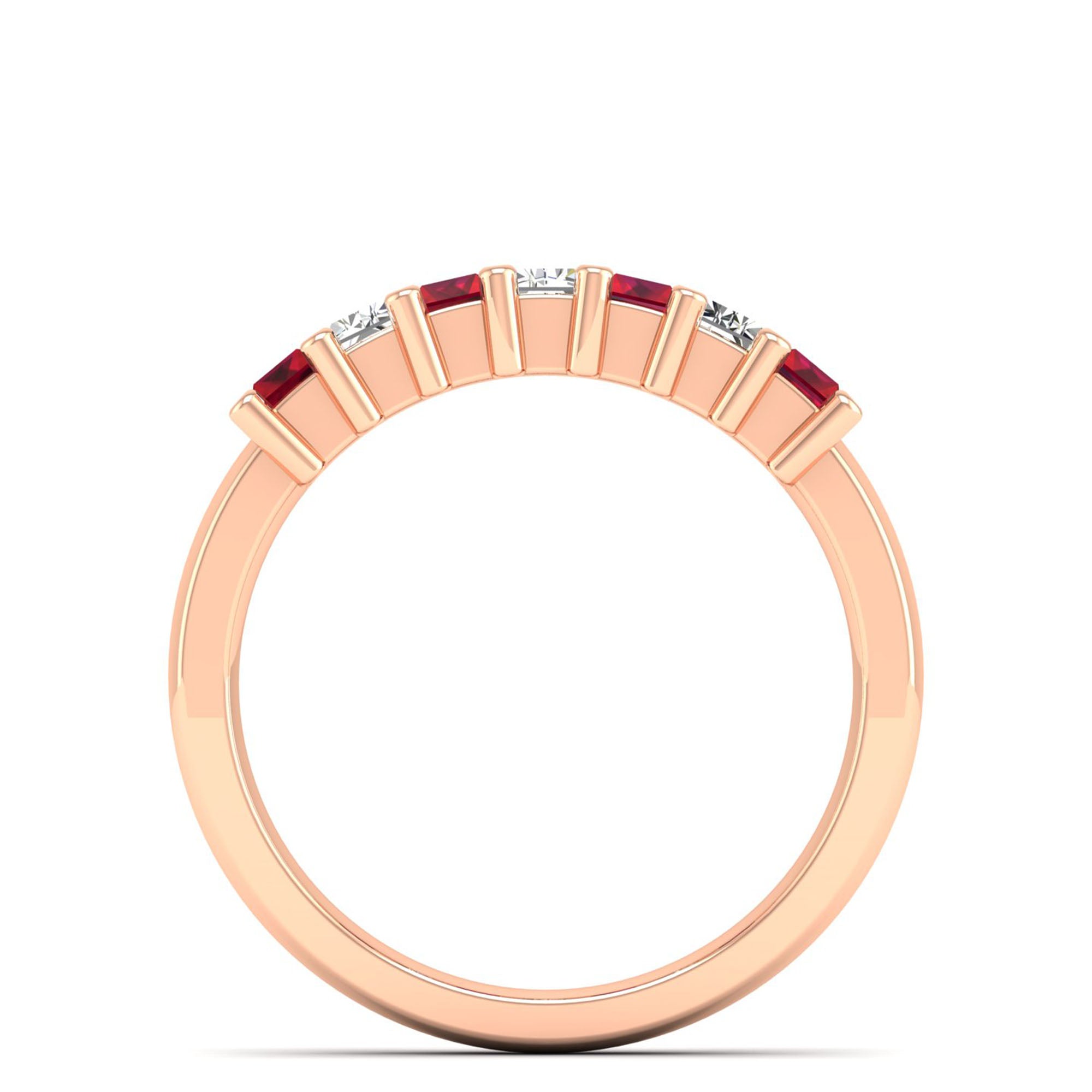 14K Rose Gold - Ruby