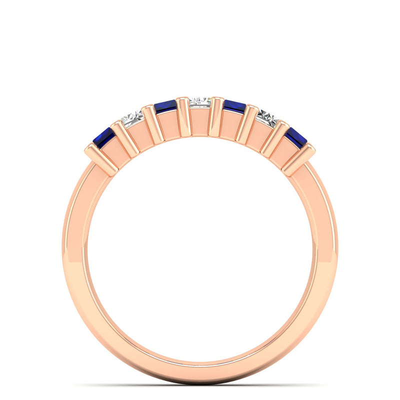 14K Rose Gold - Sapphire