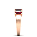 14K Rose Gold - Ruby