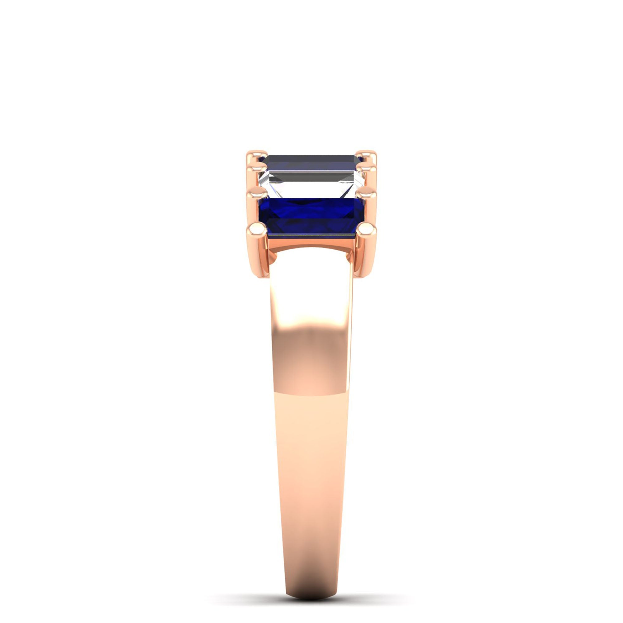 14K Rose Gold - Sapphire