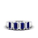 14K White Gold - Sapphire