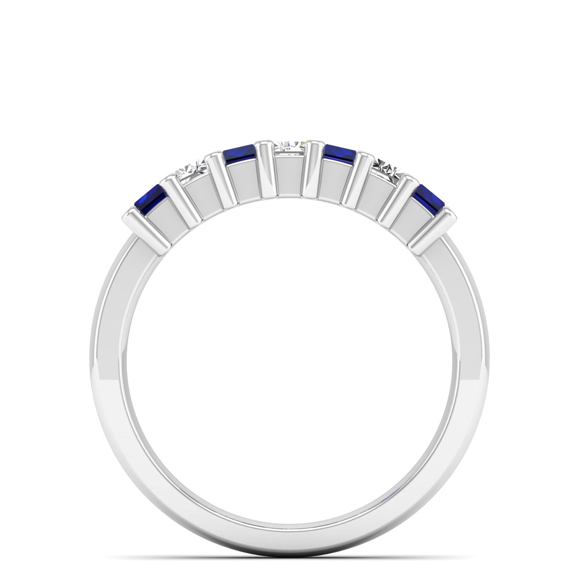 14K White Gold - Sapphire