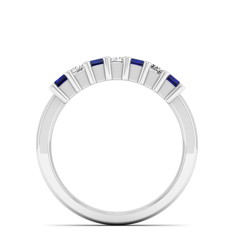14K White Gold - Sapphire