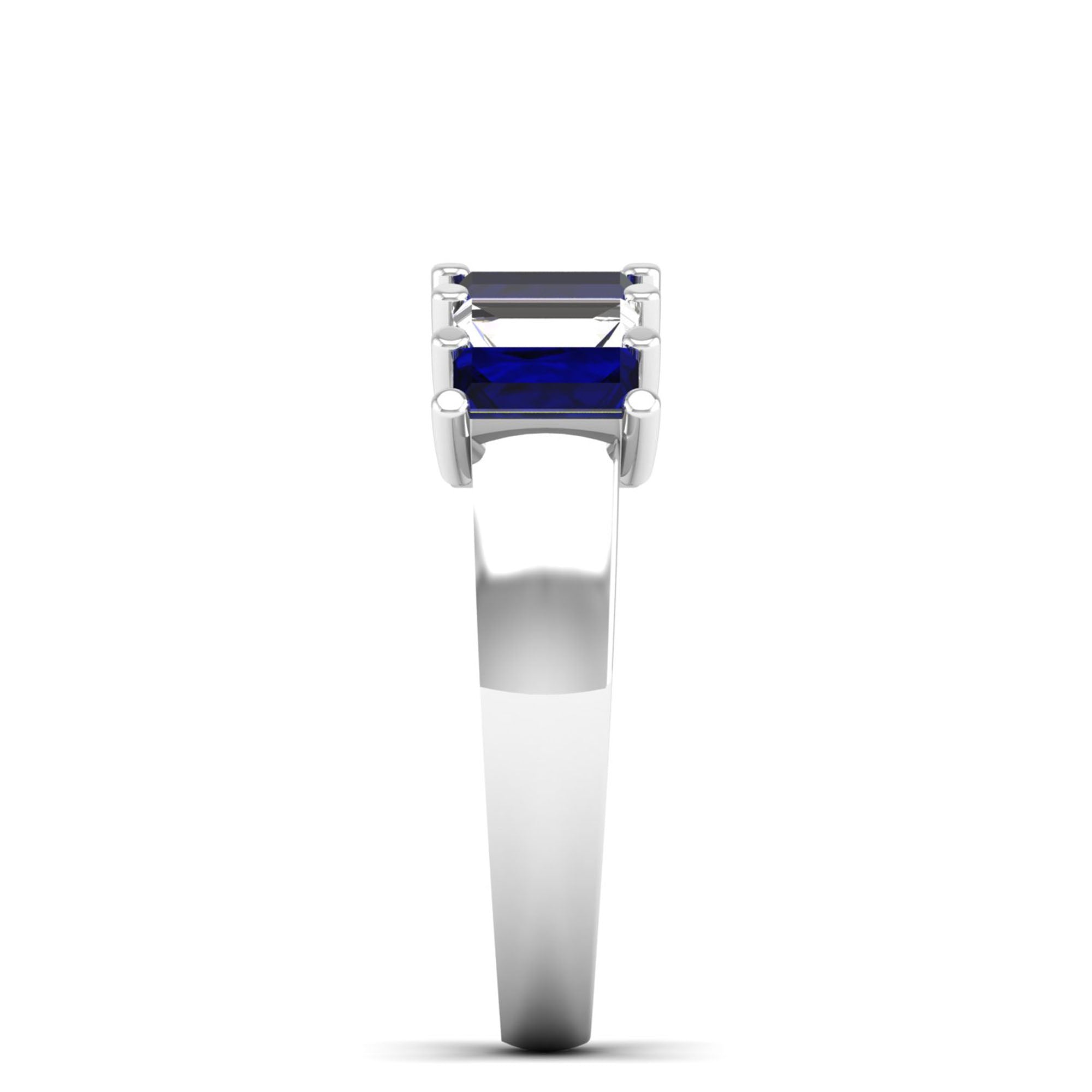 14K White Gold - Sapphire