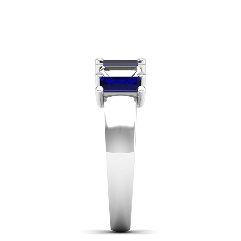 14K White Gold - Sapphire