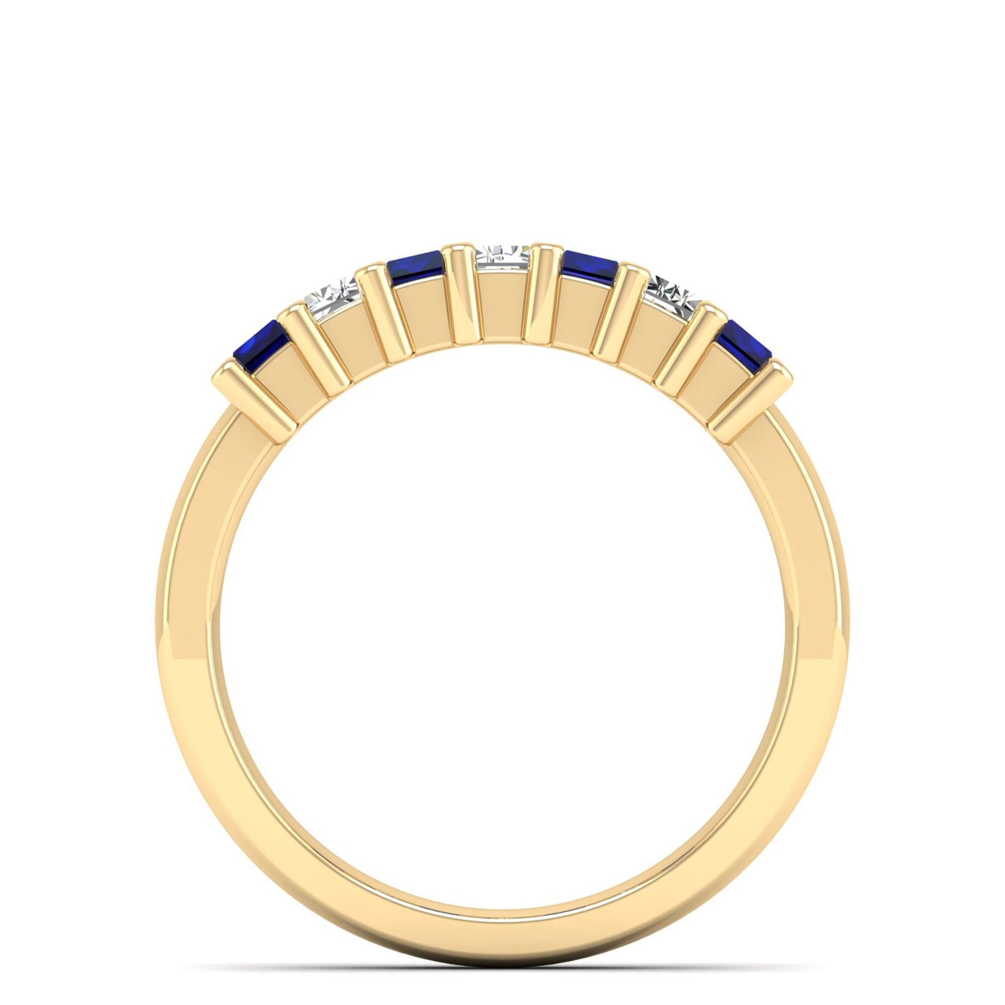 14K Yellow Gold - Sapphire